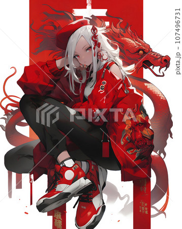 龍 竜とHappy New Year 辰年 年賀状無料イラスト の無料イラストフリーイラスト素材集 ジャパクリップ