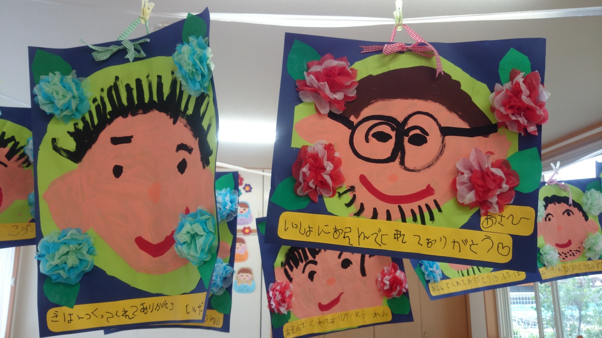 保育園の父の日制作におすすめ！写真で解説「似顔絵ハンガー」の作り方♪