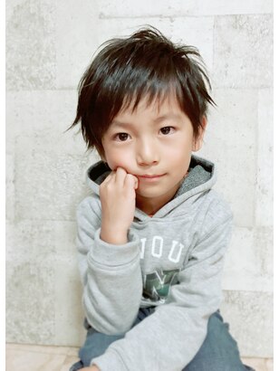 子供の髪型 キッズカット 男の子 ミディアム よっしーの畑
