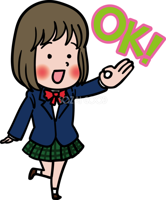 JKが描いた女の子のイラスト