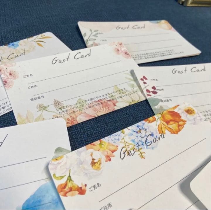 みんな使ってる！カード式芳名帳「ゲストカード」で当日の受付が楽になる！？ピア花－PIAHANA－