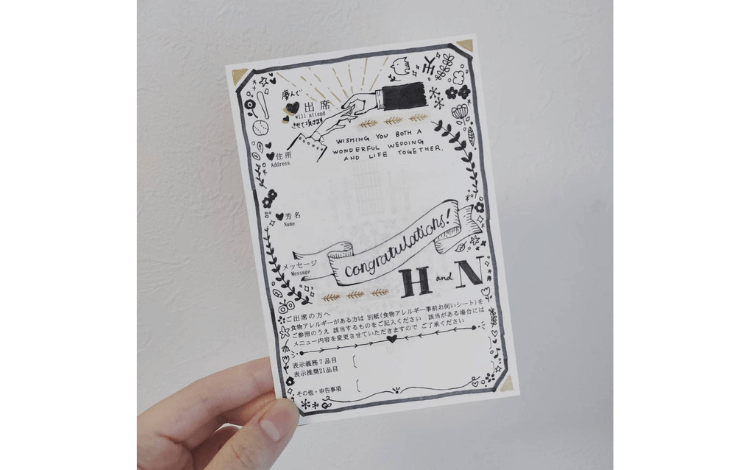 結婚式招待状 返信はがきアート！実例もご紹介♪favori blog ファヴォリ クラウドブログ