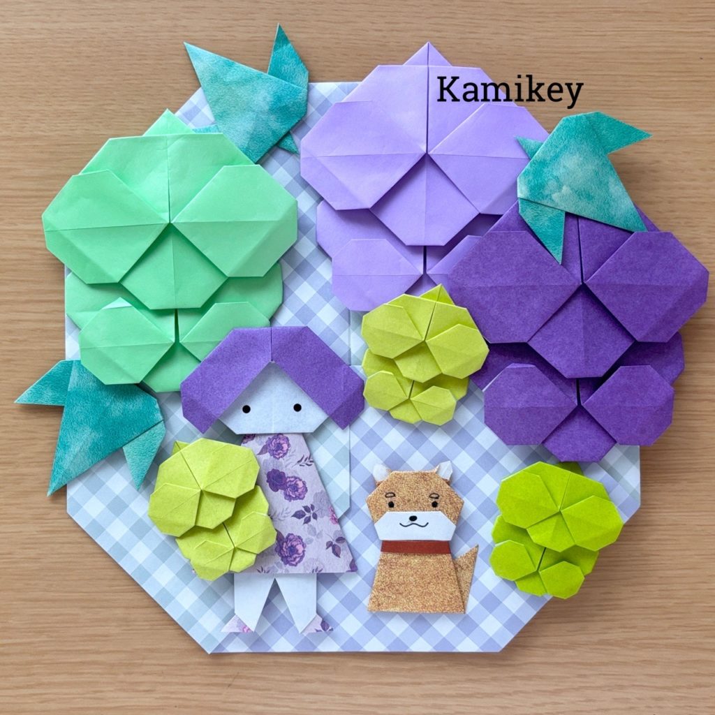 クリスマスのリース飾り創作折り紙 カミキィ