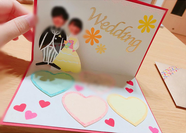 かんたんお花が咲く手づくりカード 音声解説あり Easy handmade flower card