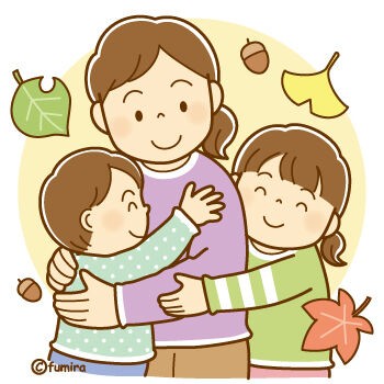 ハグする親子、ママ、娘イラスト - No: 2197475無料イラスト・フリー素材なら「イラストAC」