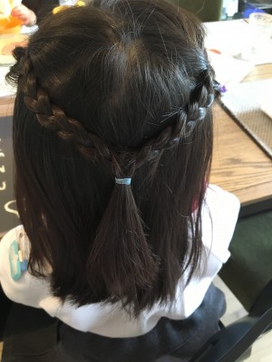 ボブ でも できる 簡単 ヘア アレンジ 子供TikTok