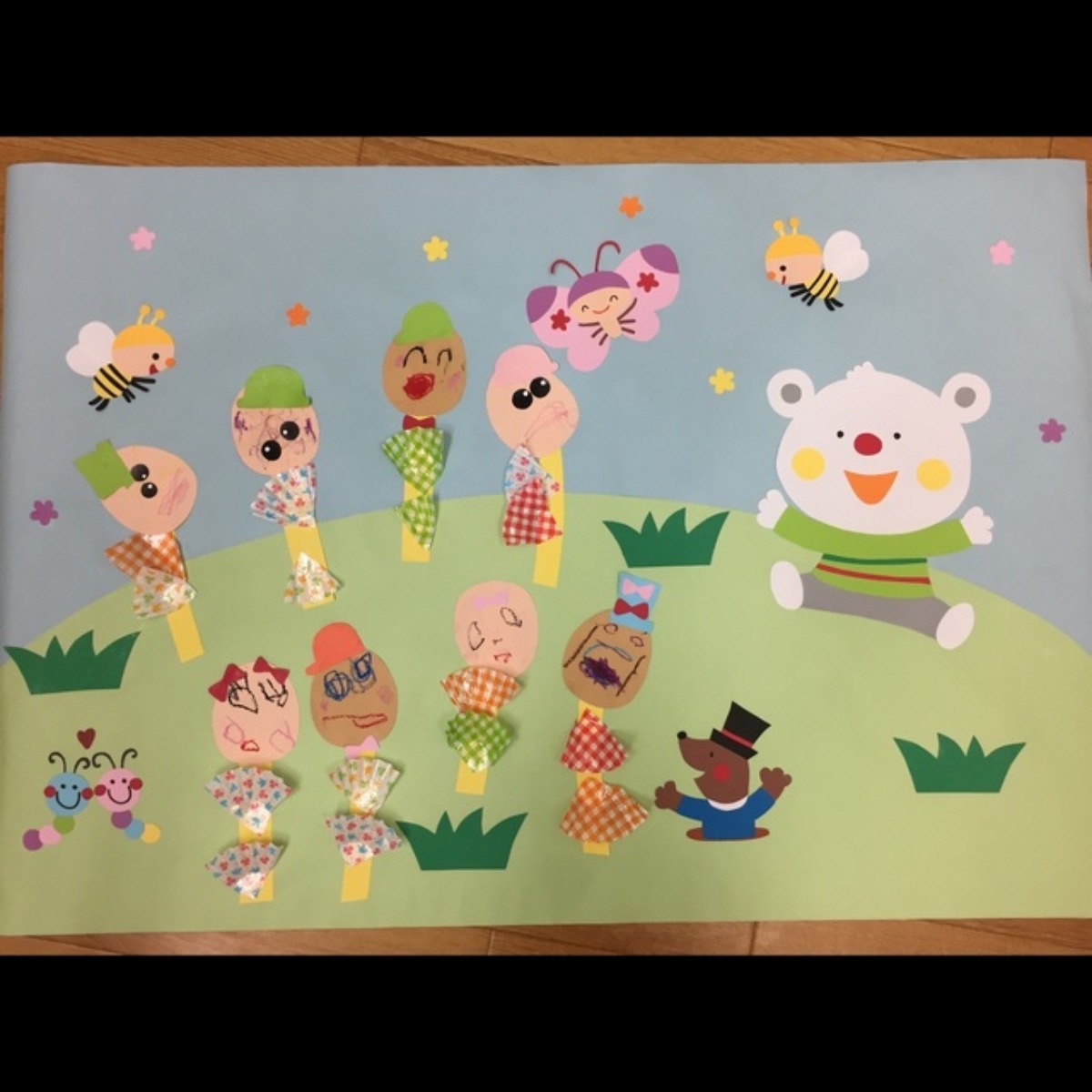 4□ 特大桜の木 春入学式保育士壁面飾り知育教材