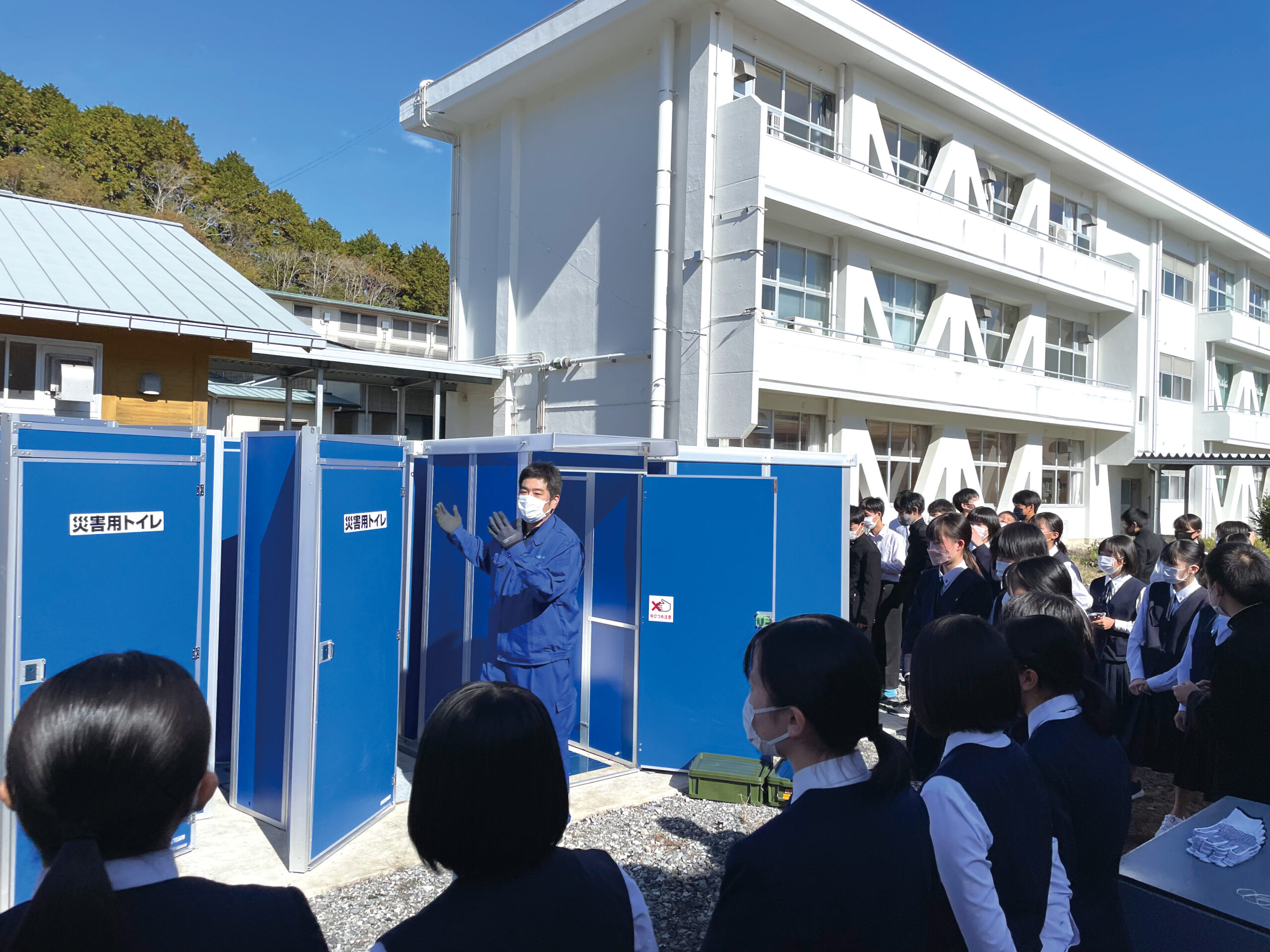 災害トイレ「2Ways大地くん」の特徴四国浄管の災害トイレ対策