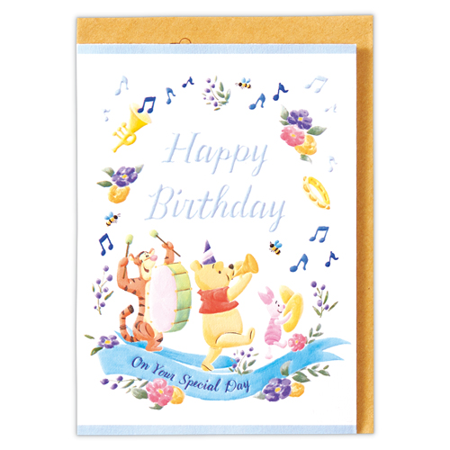 パーティーハットをかぶった「くまのプーさん」のお顔型！銀座コージーコーナー ディズニーデコレーションケーキ