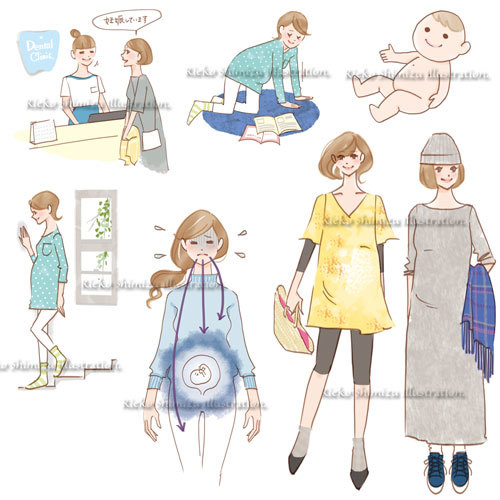 Vettoriale stock di 帝王切開で生まれる赤ちゃんのイラストAdobe Stock