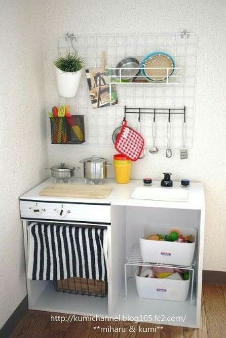 楽しいままごとキッチンの手作りアイデア集☆身近なアイテムを活用して♪暮らしニスタ