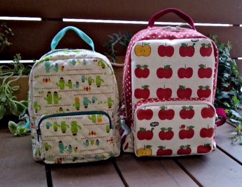 こどものおでかけリュックをかわいく手作！りキルティングリュック 型紙 作り方 初心者向け S・Mセット