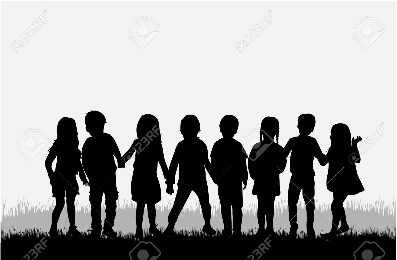 子供のシルエットイラストフリー素材透過、PNG画像、ベクトル、PSDと無料ダウンロード Pngtree