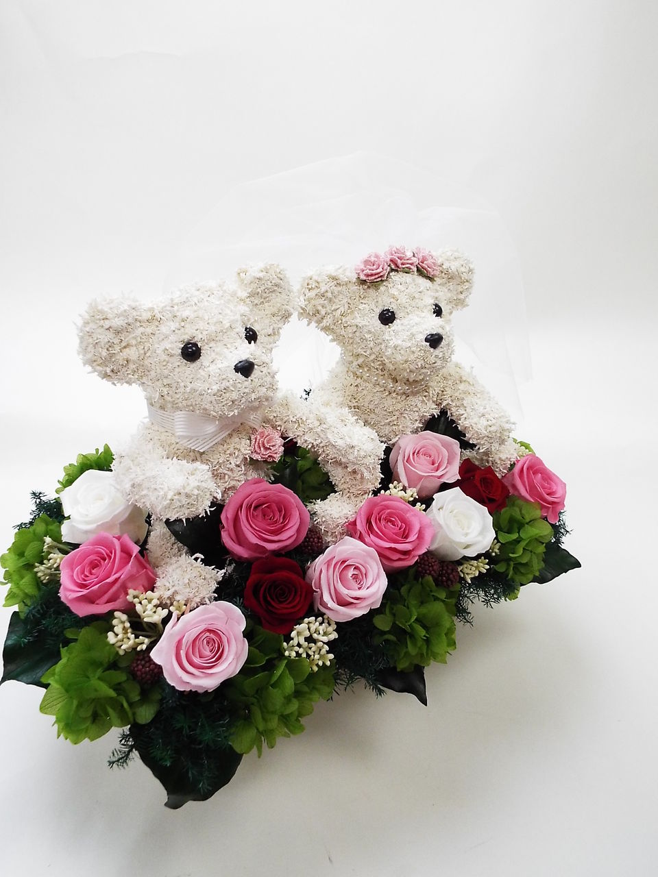 Amazon.co.jp: ラブリーレース ウェルカムドール テディベア 新郎新婦M完成品 ペア ウェディング ドール ウェルカム ベア :おもちゃ