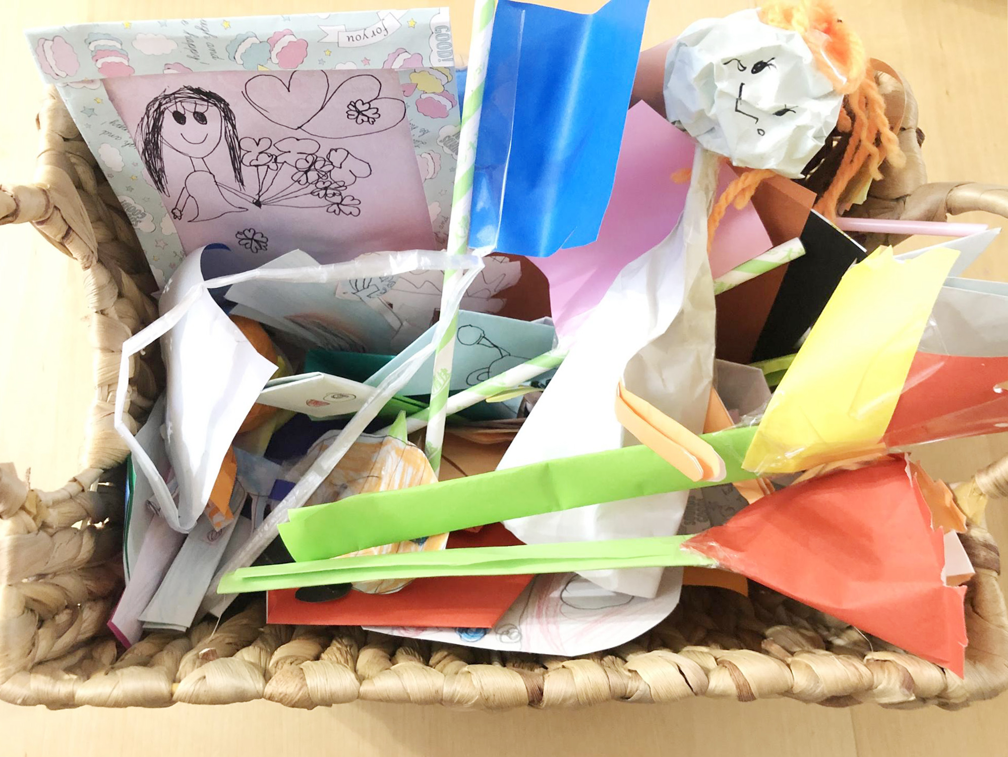 子供からもらった手紙をスケッチブックに保管するアイデア清々しい暮らしの道具