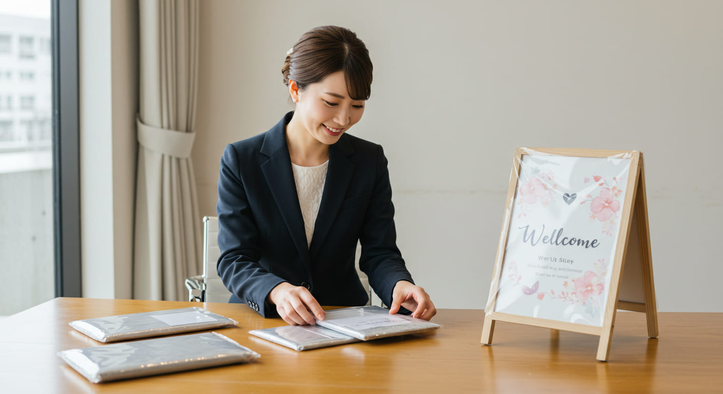 みんな大きさどうしてる？ウェルカムボードのベストサイズを探る！アツメル結婚式レシピ 買える結婚式アイテム WeddingMart ウェディングマート