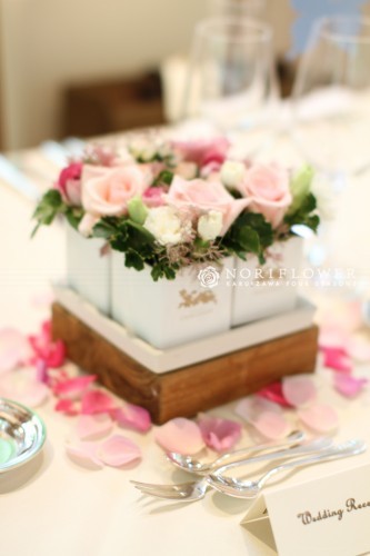 ウエディングブーケの花の妖精たち