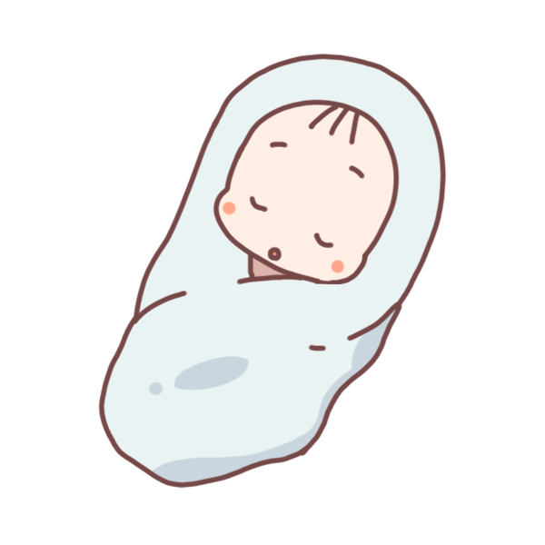 眠っている女の子の赤ちゃんのイラスト - 無料イラストのIMT 商用OK、加工OK