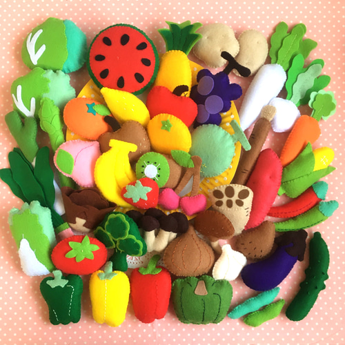 くだもの フェルトままごとブック