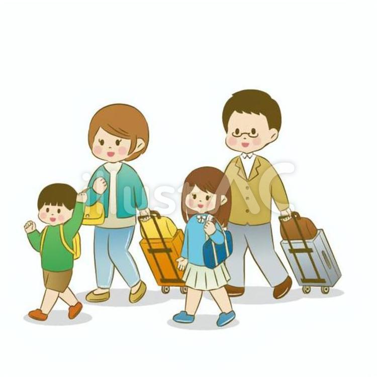 家族で南国旅行 イラスト素材4991328- フォトライブラリ