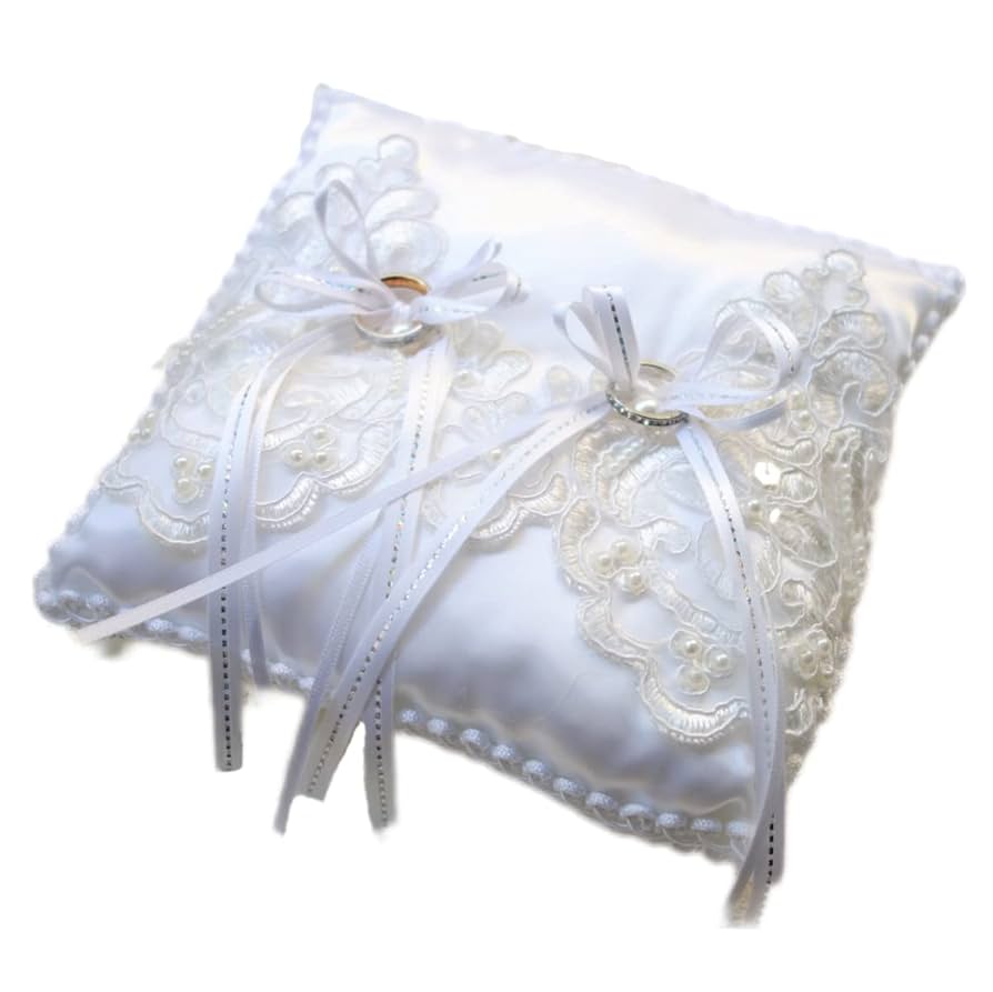 リングピローの作り方リボンレイ