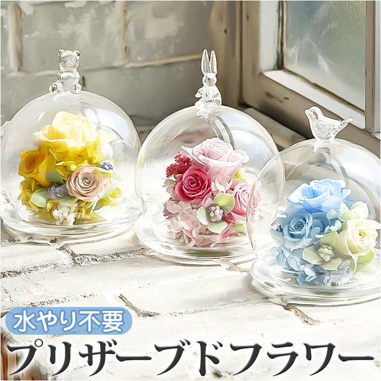 プリザーブドフラワー 誕生日 結婚記念日 花婚式 結婚4年目 「パピヨンローズ」 ホワイト ピンク カラーバリエーション有花・フラワー ギフトの通販なら お花ソムリエ