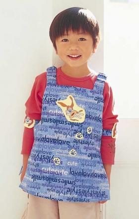 手作りを着せよう 女の子の為のプルジャンパースカート