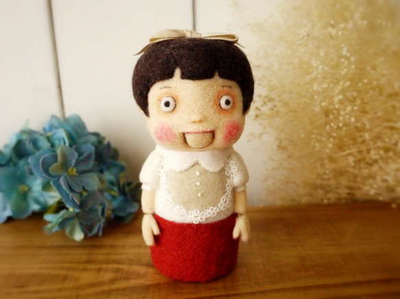 DD1動作品1円〜 あすなろ 腹話術人形 女の子 口や目が動きます