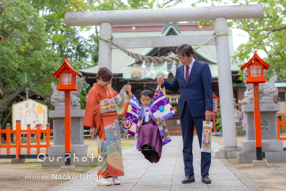 草津市の写真館スタジオピック七五三、お宮参り、記念写真をおしゃれスタジオPICで