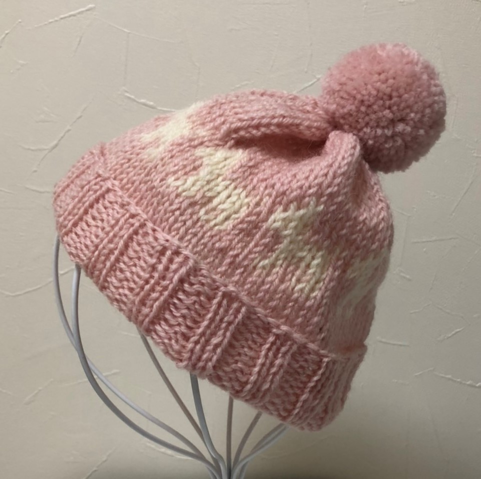 ROMPING UNIVERSE つば付き ニット帽 48〜52cm 手編み ニットキャスケット 防寒 帽子 ベビー キッズ 93-6013LINEブランドカタログ