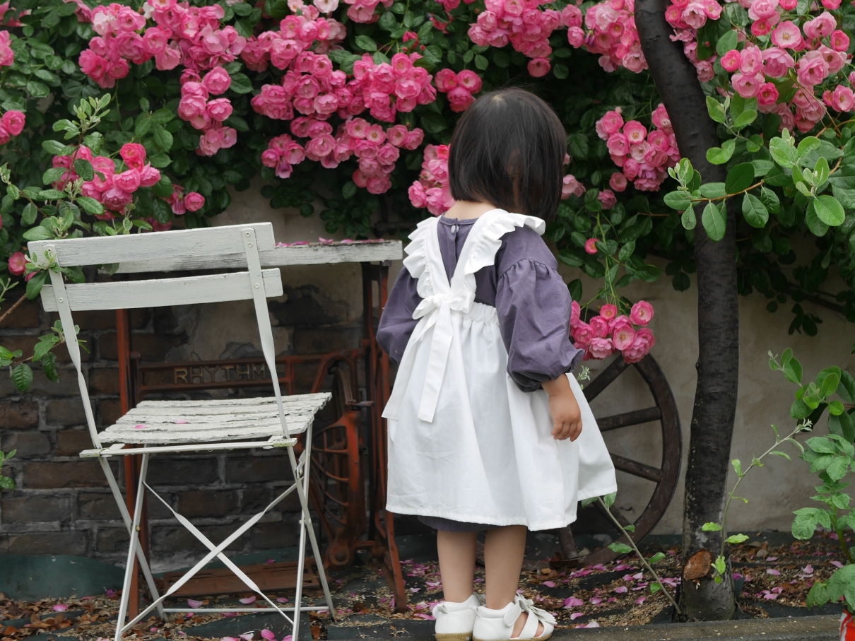 バックリボンフリルエプロンの作り方かんたん子供服の作り方