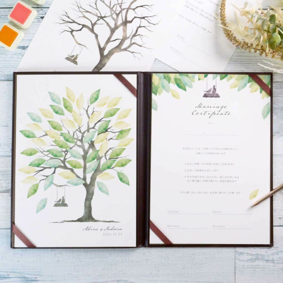 手作りウエディングツリー徹底ガイド 人数別の大きさ、ゲスト用説明サンプル実例