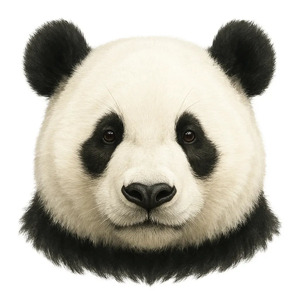 カンフーパンダ黒と白の女性の孔雀の尾の羽毛の頭のマークが彼女の顔にフルボディジェイドの緑の目イラスト素材透過、PNGフリー画像ダウンロード -Pngtree