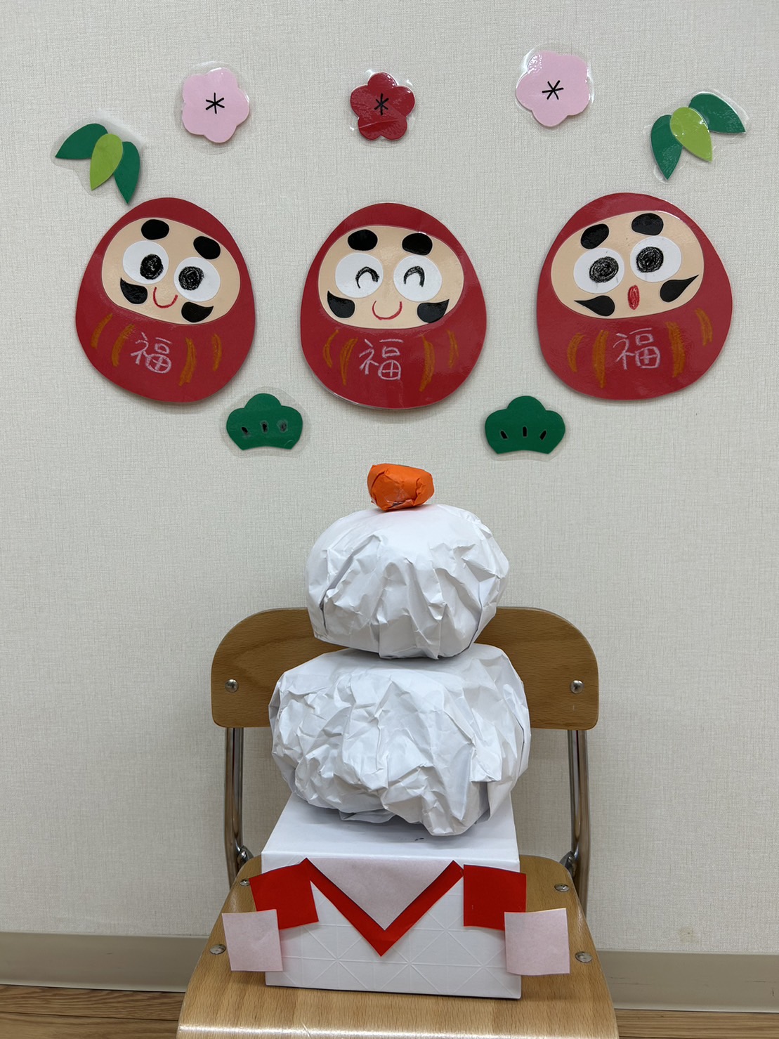 お正月製作☆埼玉県の保育園 まりーなほいくえん