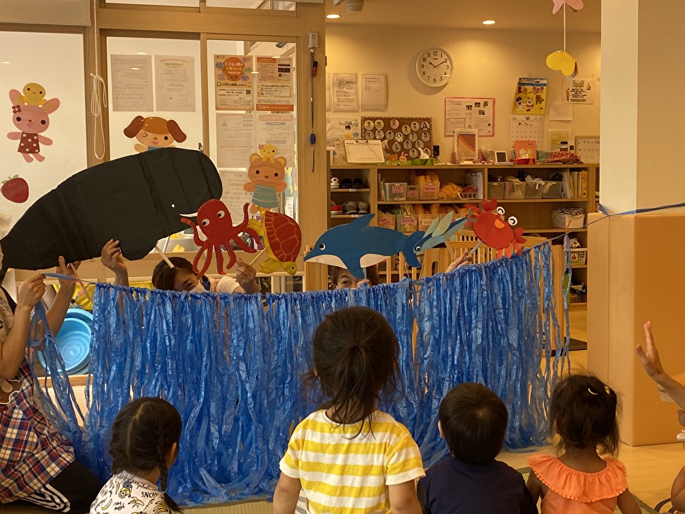 8月の誕生会🎂をしました。 8月25日 木三萩野保育園