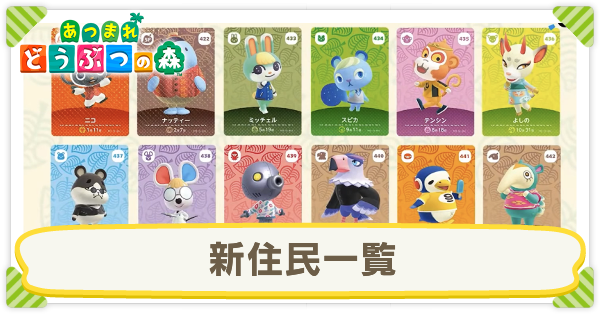 どうぶつの森の激レア住民紹介