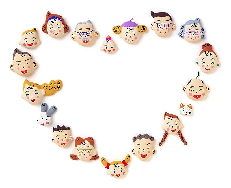 集まった家族のイラストかわいいフリー素材集 いらすとや