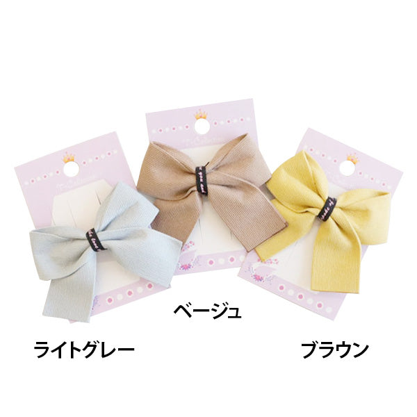 リボン柄グログラン ベビーヘアクリップ ヘアピン ヘアゴム ヘアアクセサリー BLAZE 手芸やっとこピン 4個