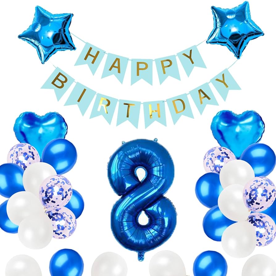 deerzon 恐竜 8歳 数字 バルン セット 誕生日 飾り付け 男の子 巨大 風船 バスデ 王冠数字「