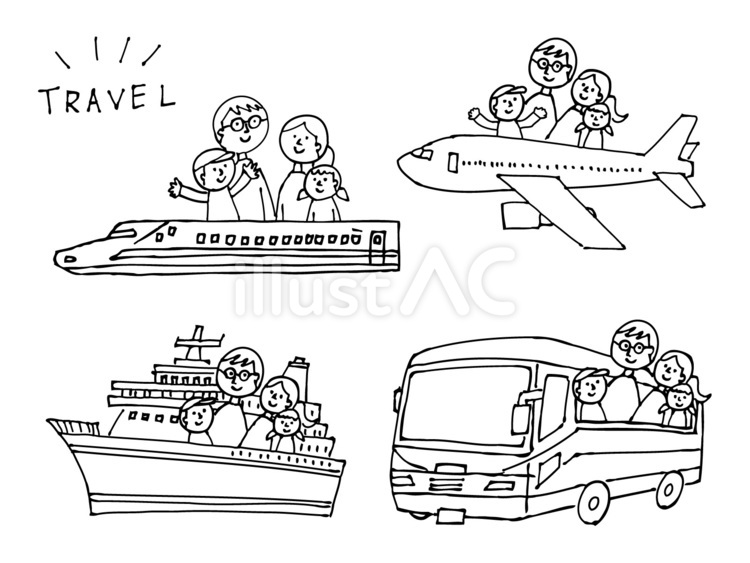 子連れ旅行イラスト無料イラスト・フリー素材なら「イラストAC」