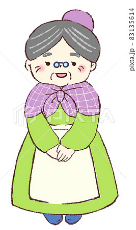 笑顔のおじいちゃんおばあちゃんのイラストのイラスト素材92288137- PIXTA