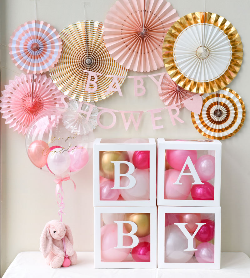 607 ONE バルーンボックス ベビーシャワー 誕生日 タペストリー 1歳 風船 白Yahoo!フリマ 旧PayPayフリマ