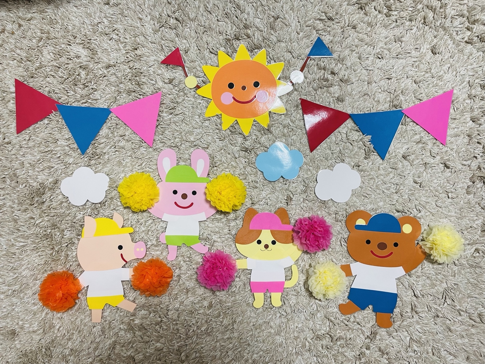 Amazon.co.jp: 壁面飾り 秋 運動会 9月10月 保育園 幼稚園 : おもちゃ