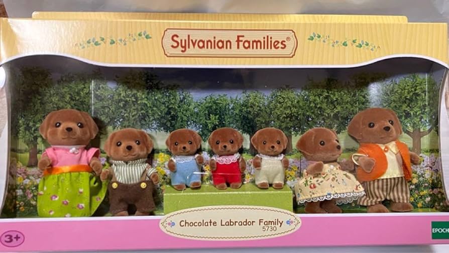 シルバニアファミリーチョコレートラブラドールファミリ