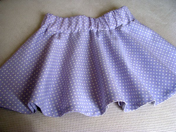 1ｍで作る！子供巻き風スカートの作り方無料型紙付きの簡単スカート