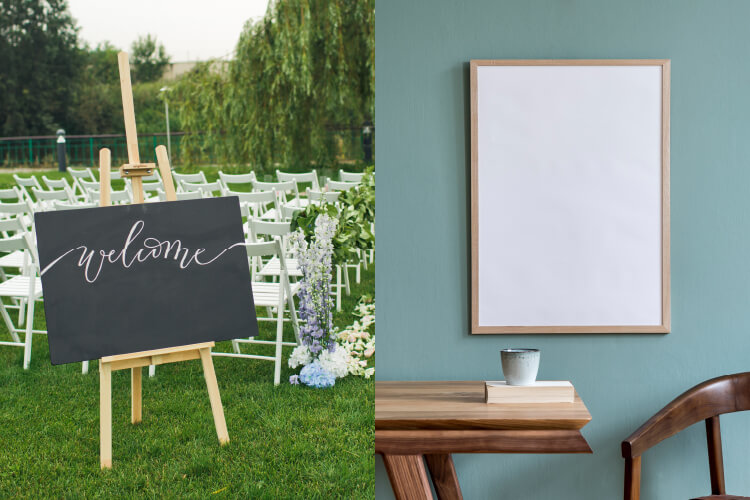 ベストサイズはどれ？ウェルカムボードのサイズ徹底検証！ - おしゃれな結婚式を綴るコラム ファルベ