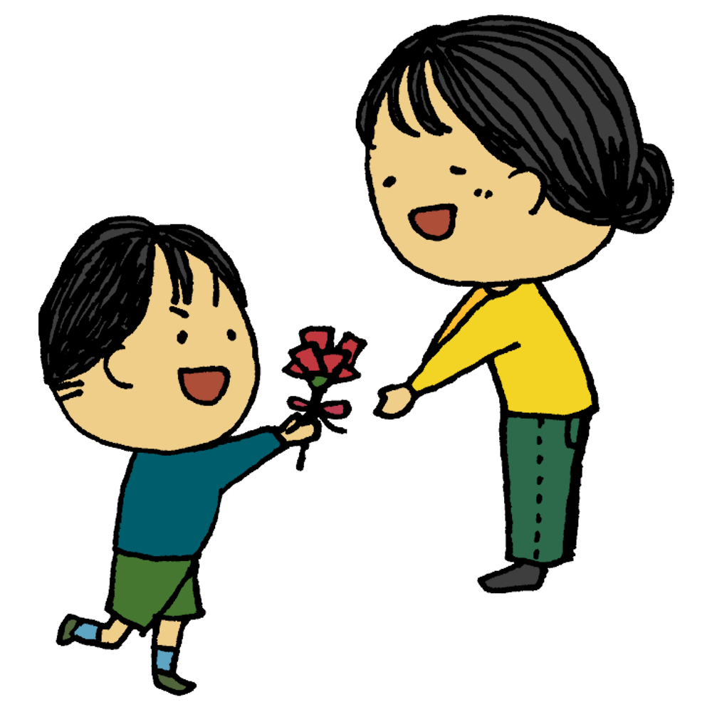 お母さんいつもありがとうイラスト無料イラスト・フリー素材なら「イラストAC」