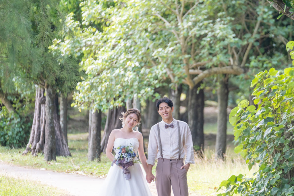 ムーゼの森デコルテフォトグラフィー前撮り・フォトウェディング