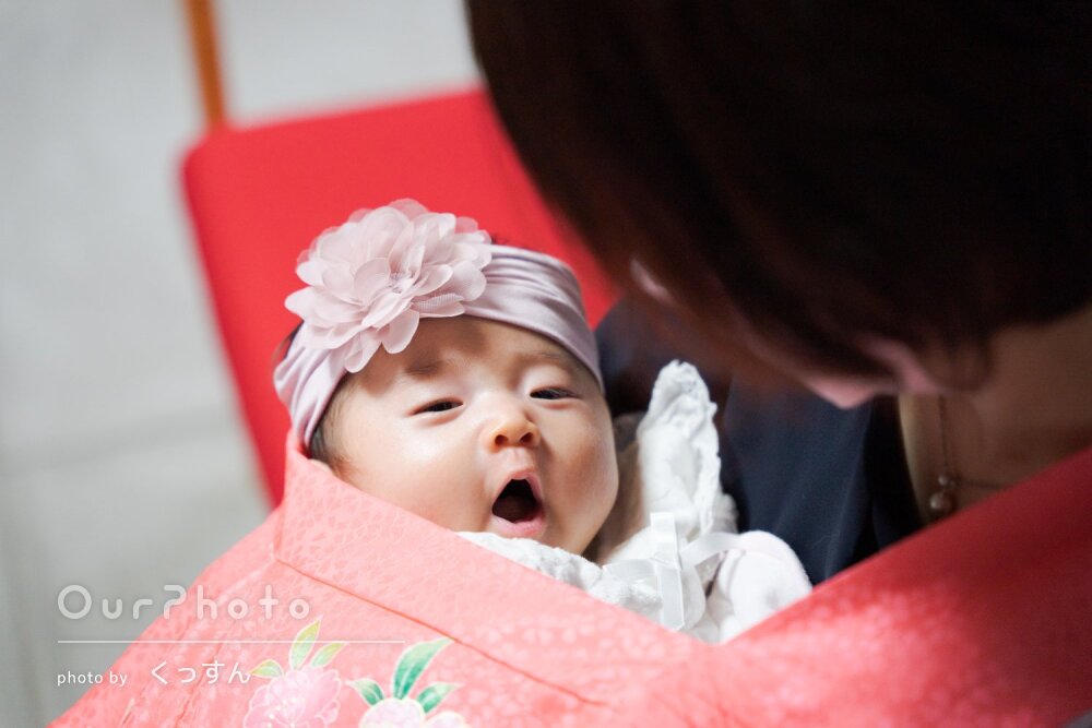 ベビーヘアバンド♡桃花＊お宮参り お食い初め 初節句に♪