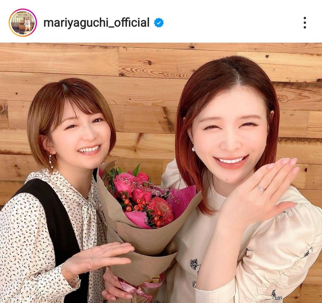 遂にこの日が」矢口真里、手島優の結婚を祝福する2SHOT公開「もっともっと幸せになってください」E-TALENTBANK co.,ltd